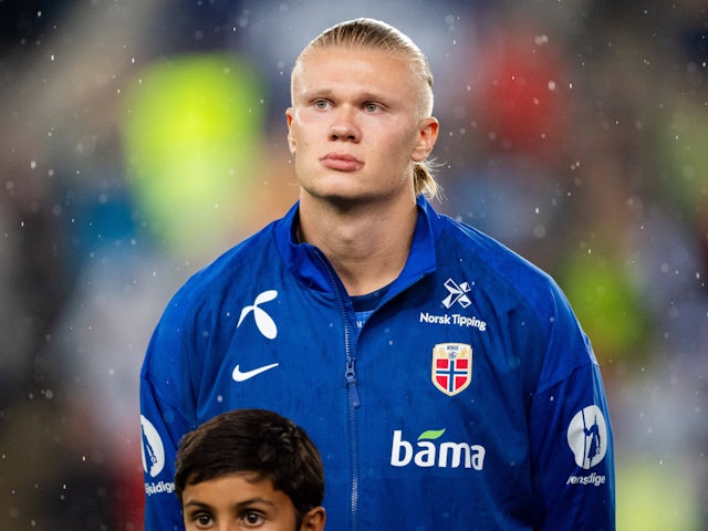 Manchester City and Norway striker Erling Haaland pictured on September 9, 2024