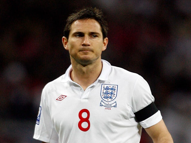 Frank Lampard in action for England on April 1, 2009