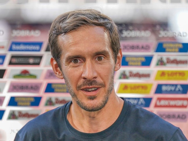 Head coach of Freiburg Julian Schuster on September 12, 2024