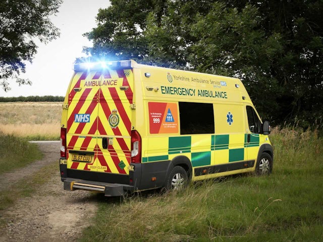 An ambulance on Emmerdale on September 27, 2024