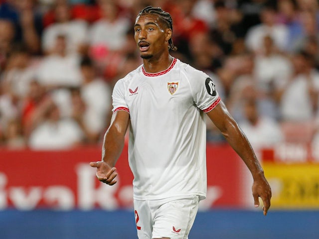 Sevilla's Loic Bade in action on August 23, 2024