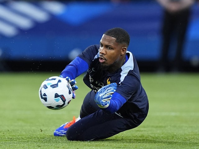 AC Milan goalkeeper Mike Maignan in action for France on September 6, 2024