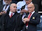 Manchester United chiefs Omar Berrada and Sir Dave Brailsford on August 24, 2024