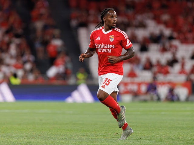 Renato Sanches in action for Benfica on August 24, 2024