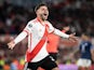 Santiago Simon celebrates a goal for River Plate on August 21, 2024