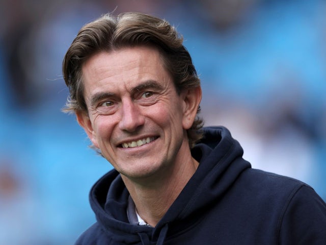 Brentford manager Thomas Frank before the Premier League match between Manchester City FC and Brentford FC on September 14, 2024