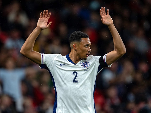 England's Trent Alexander-Arnold reacts on September 10, 2024