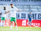 Zuriko Davitashvili reacts after Saint-Etienne conceded a goal on August 31, 2024