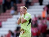 Southampton goalkeeper Aaron Ramsdale appears dejected after the Premier League match on September 21, 2024