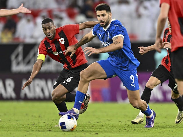 Aleksandar Mitrovic d'Al Hilal SFC lors de la Ligue des champions de l'AFC le 15 septembre 2024