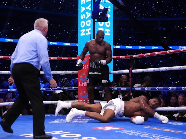 Daniel Dubois stops Anthony Joshua in September 2024.