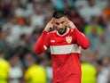 Deniz Undav centre-forward of Stuttgart and Turkiye celebrates after scoring his sides first goal during the UEFA Champions League 2024/25 League Phase on September 17, 2024