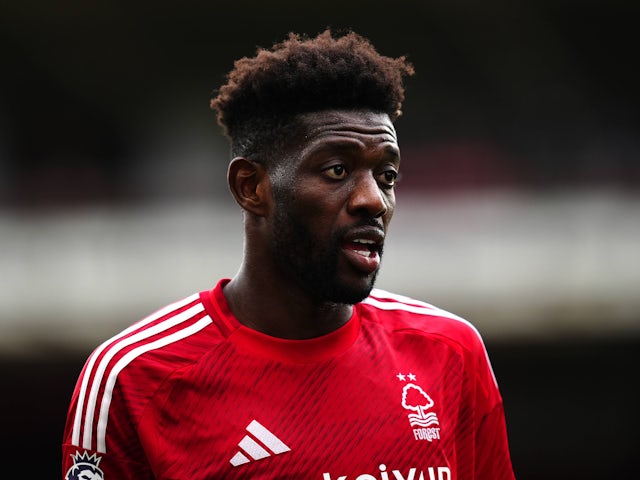 Nottingham Forest's Ibrahim Sangare pictured on August 17, 2024