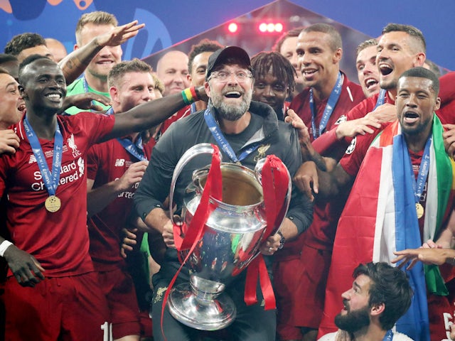 Jurgen Klopp with the Champions League trophy on June 1, 2019