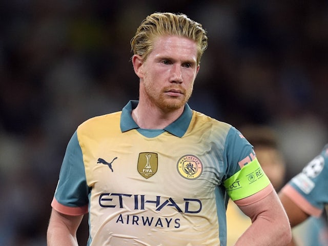 Image of Kevin De Bruyne of Manchester City on September 18, 2024