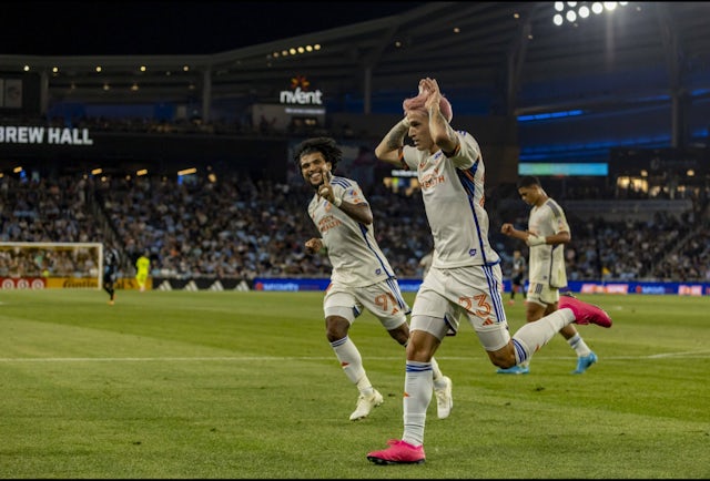 Luca Orello in action for FC Cincinnati on September 18, 2024