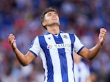 Real Sociedad's Martin Zubimendi reacts on August 18, 2024