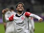 Eintracht Frankfurt's Omar Marmoush celebrates scoring on September 21, 2024