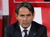 Inter Milan head coach Simone Inzaghi pictured on September 15, 2024