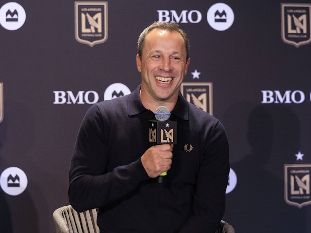 LAFC head coach Steve Cherundolo speaks to the media on August 1, 2024