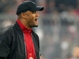 Manager of Bayern Munich Vincent Kompany during his side's win against Dinamo Zagreb on September 17, 2024