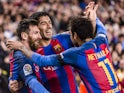 Barcelona's Lionel Messi, Neymar and Luis Suarez in 2017