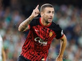 Mallorca's Dani Rodriguez celebrates after scoring goal on September 23, 2024