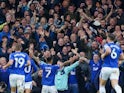 Dwight McNeil celebrates scoring Everton's second goal of the game during the Premier League match on September 28, 2024