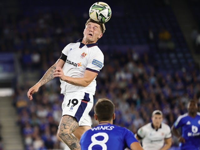 Tranmere Rovers forward Harvey Saunders on August 27, 2024