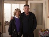 Helen Worth and John Thomson on Coronation Street