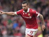 Wrexham's Jack Marriott celebrates after scoring on September 7, 2024