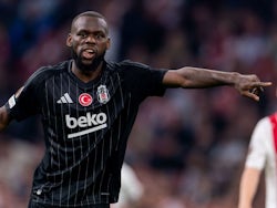 Jean Onana of Besiktas during his side's Europa League match against Ajax, on September 26, 2024