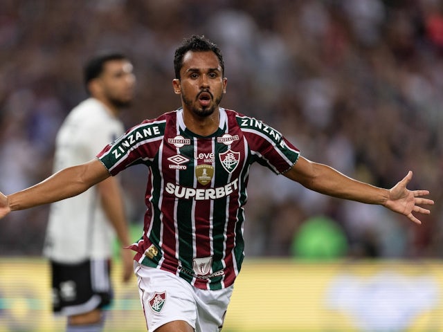 Lima celebrates his goal for Fluminense on September 18, 2024