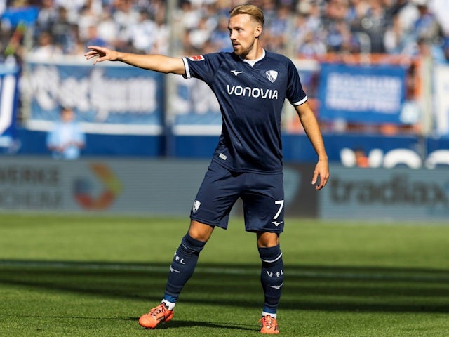 Lukas Daschner of VfL Bochum during his side's match against Holstein Kiel on September 21, 2024