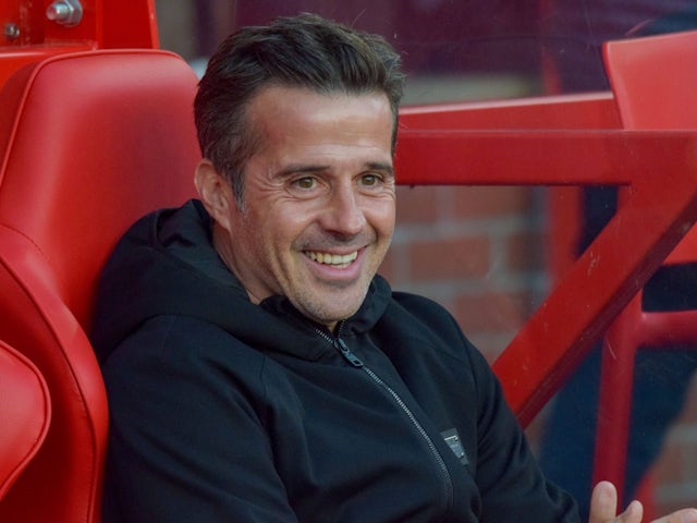 Fulham manager Marco Silva in the dugouts ahead his side's game against Nottingham Forest, on 28 September 2024