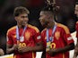 Spain duo Nico Williams, Lamine Yamal on July 14, 2024