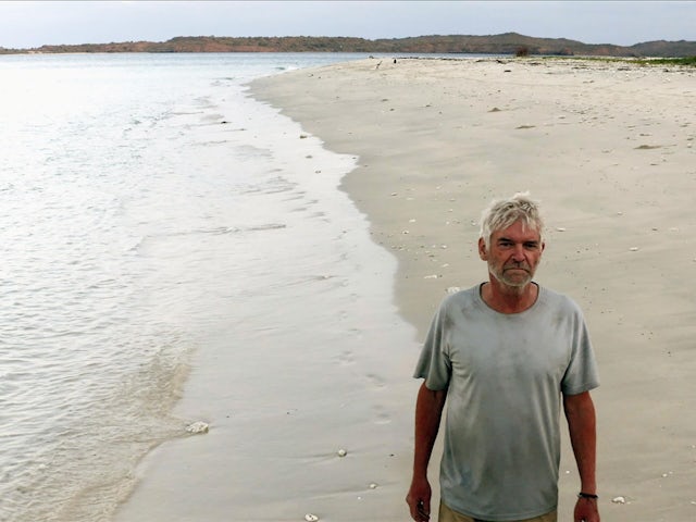 Phillip Schofield films TV comeback in isolation on remote island