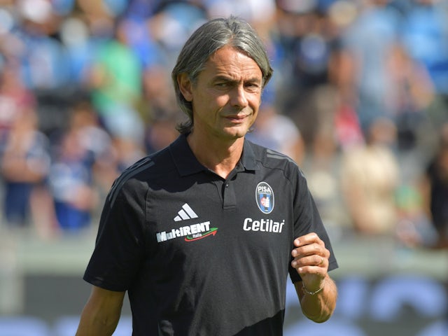 Pisa coach Pippo Inzaghi on September 21, 2024