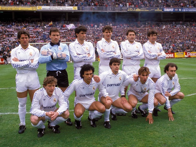 Real Madrid team photo in 1988