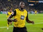 Borussia Dortmund striker Serhou Guirassy celebrates on September 27, 2024