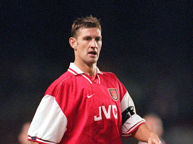 Tony Adams in action for Arsenal in 1997