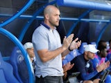 RFS head coach Viktors Morozs reacts during UEFA Europa League play offs game on August 22, 2024