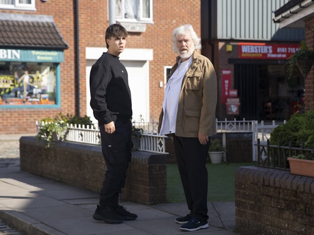 Mason and Stu on Coronation Street on October 11, 2024