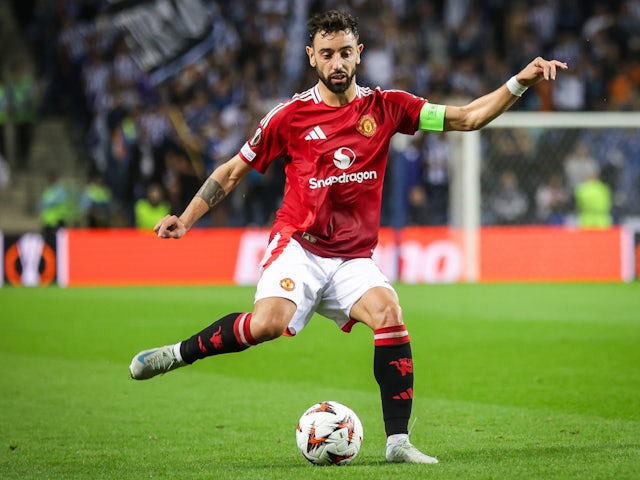 Manchester United's Bruno Fernandes on October 3, 2024