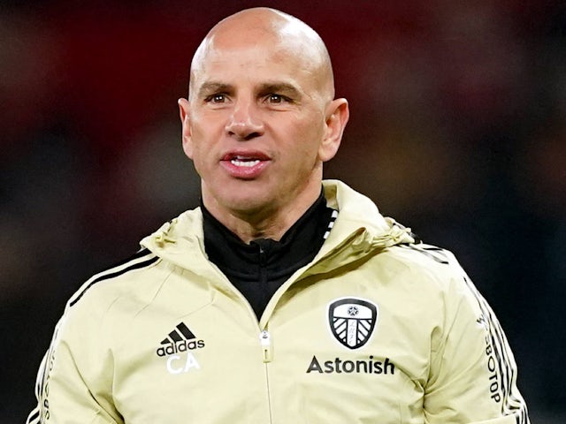 Colorado Rapids head coach Chris Armas during his time with Leeds United on February 8, 2023