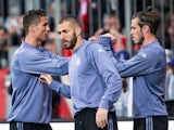 Real Madrid's Cristiano Ronaldo, Gareth Bale and Karim Benzema in April 2017