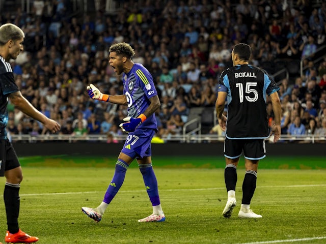 Minnesota United goalkeeper Dayne St. Clair pictured on September 18, 2024