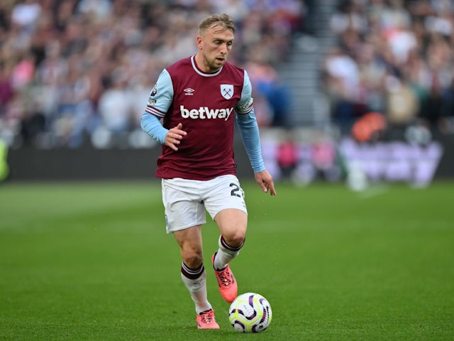 West Ham United forward Jarrod Bowen during his side's Premier League match against Ipswich Town, on 5 October 2024