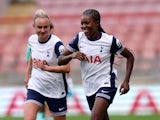 Tottenham Hotspur Women's Jessica Naz celebrates after scoring on September 22, 2024