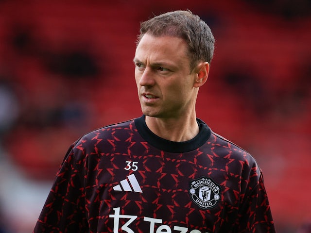 Manchester United's Jonny Evans on September 29, 2024